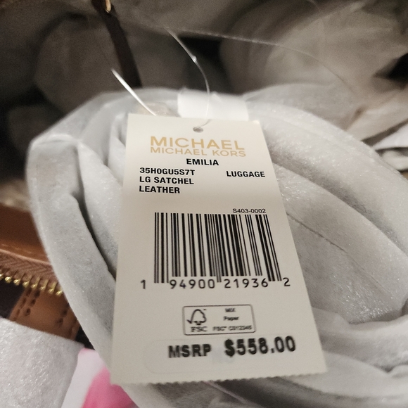 Michael Kors Brown Leather Tote Bag - Picture 11 of 13